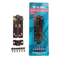 Шпингалет дверной 75 мм, в блистере, медь, АС 2203 (3313)