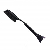 Щетка-скребок для снега, рукоятка из пластика, черная, х-21