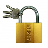 Замок навесной "золото" 70 мм, «Binary»